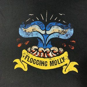 Flogging Molly Shirt Adult Extra Large Black Graphic Band Tee